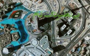 تصویر هوایی از برج خلیفه